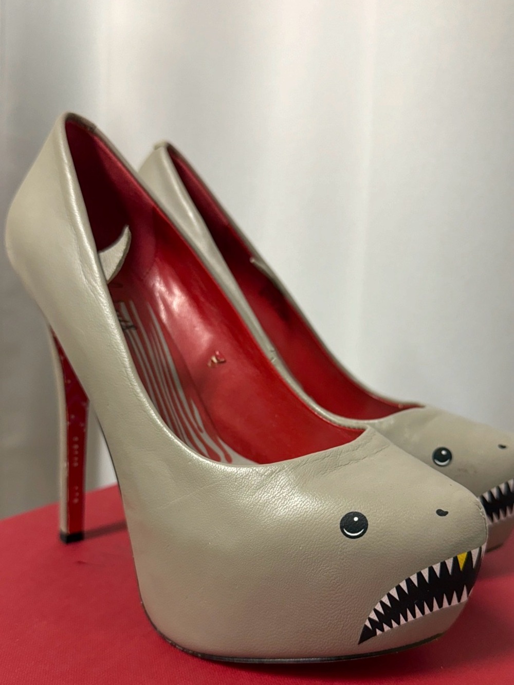 Shark Platform Heel with Painted Bottom